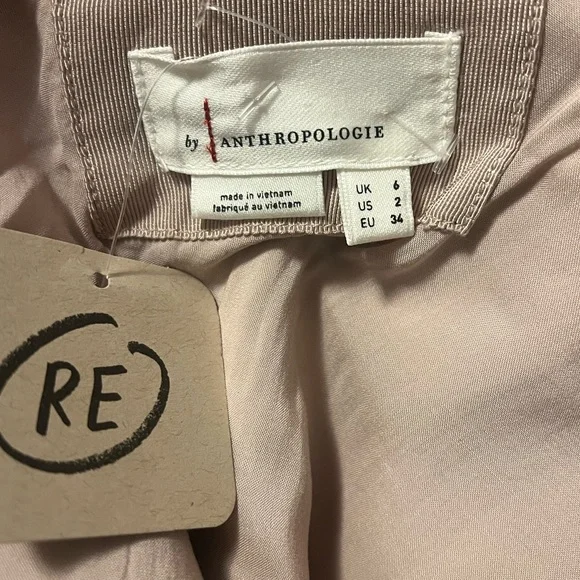 Anthropologie Asymmetrical One-Shoulder Dress faux leather NWT 2 - Picture 4 of 4